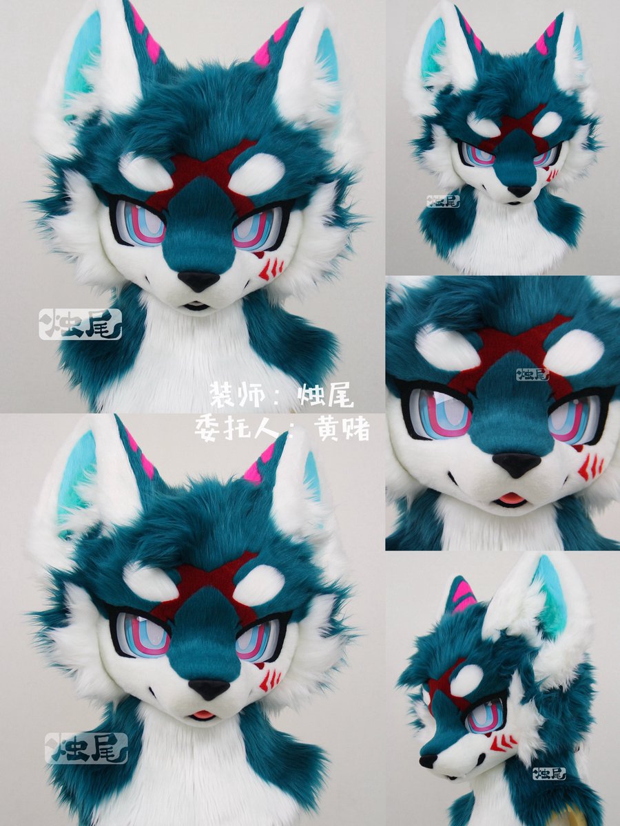 zhuwei030430's tweet photo. It’s finished！🪡🧵

#fursuit #fursuitmaker #kemono #handmade https://t.co/D77Jn3XaMf