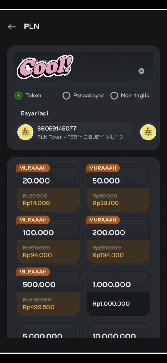 RichardMarnwiy's tweet photo. akhir bulan diselamatkan gopay! beli token pln 50rb harganya dipangkas jadi 40rb udh free admin. #DISKONPLNDlGOPAY https://t.co/Y9jn1qTdw1