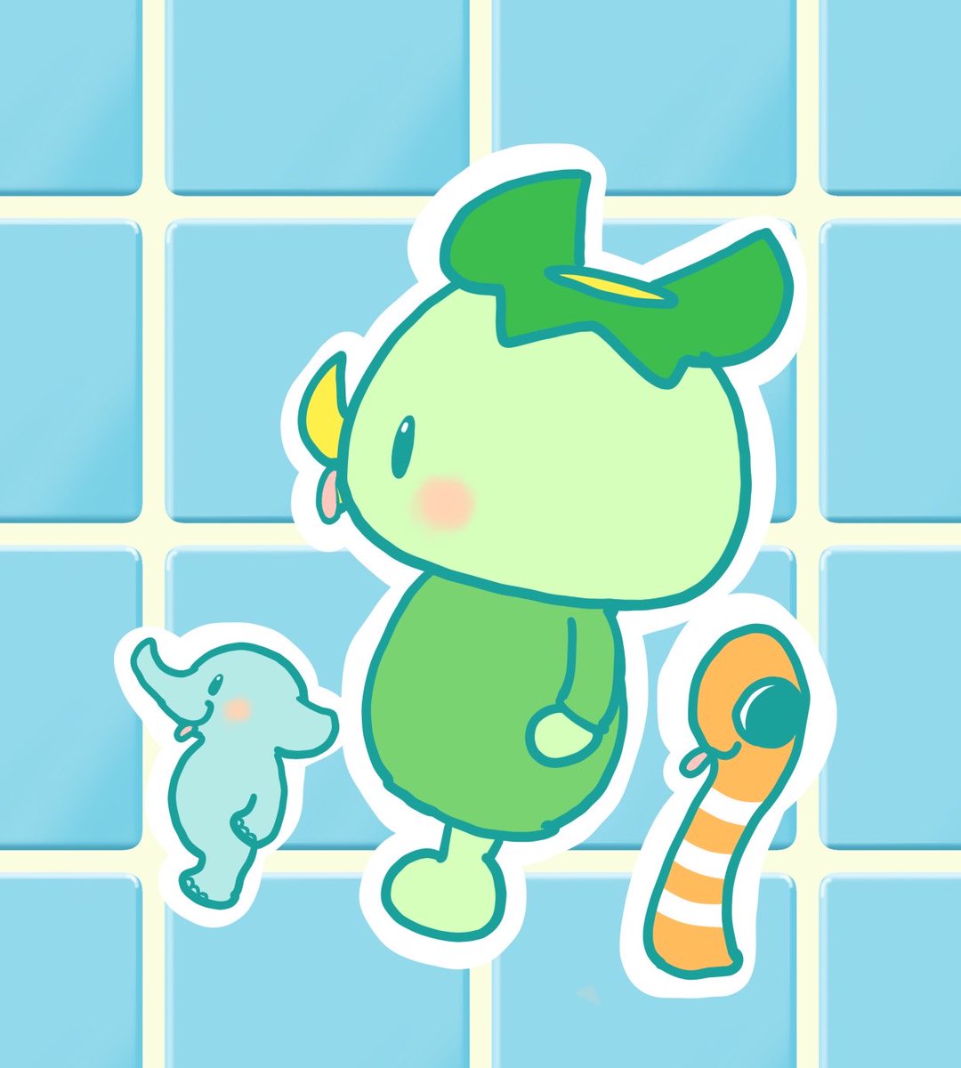 kappa_kotarou's tweet photo. みんなで、チーバくんせんぱい！の、ポーズ！✨ https://t.co/9ea7c1yxka