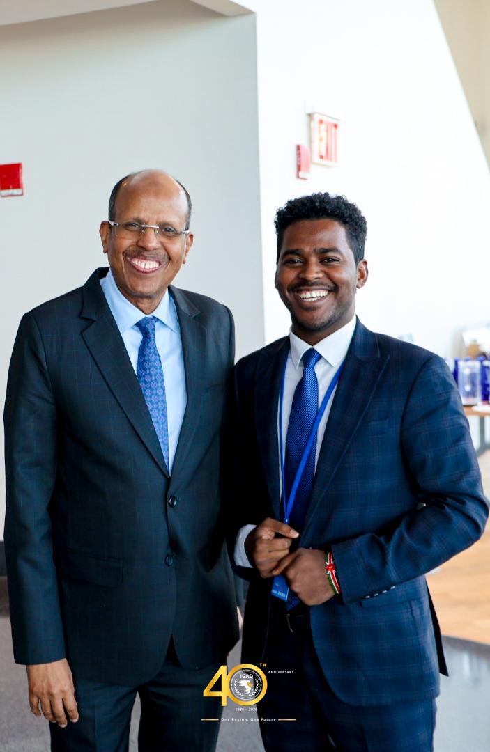 cherinet_'s tweet photo. On the margin of #UNGA81 session, I had pleasure of engaging briefly with African Union chairperson H.E @ymahmoudali . I shared my vision and interest for the position of the #African Union Youth envoy, to better transform the voice of young people across the African continent. #UNGA81