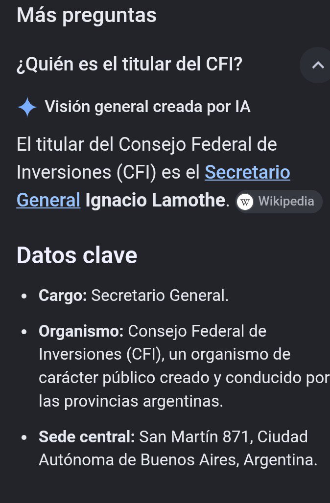 SALASHUGO7574's tweet photo. Se que poco saben de esto . El CFI , donde se roban fondos y como no podía ser diferente están todos los Peronistas K . Incluso GILDO INSFRAN como presidente de control . El hermano del actor LAMOTE .
y como secretaria de ideas OFELIA FERNANDEZ con sueldo de $ 2845132 por mes , https://t.co/PGabhxFIKQ