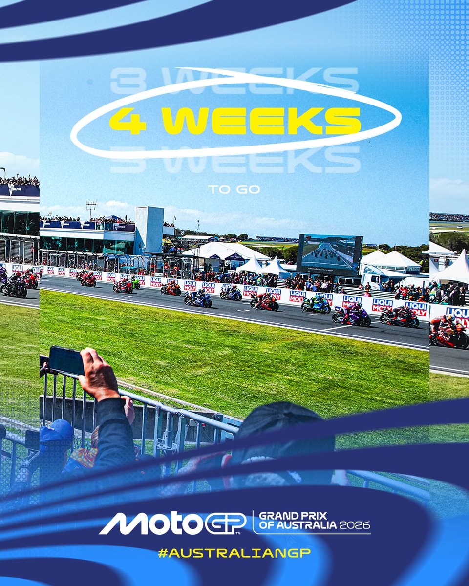 ausmotogp's tweet photo. Is it too early to start packing yet? 😅

Only 4 weeks to go! 🏍️

#AustralianGP #MotoGP https://t.co/uDfOHjxGOP