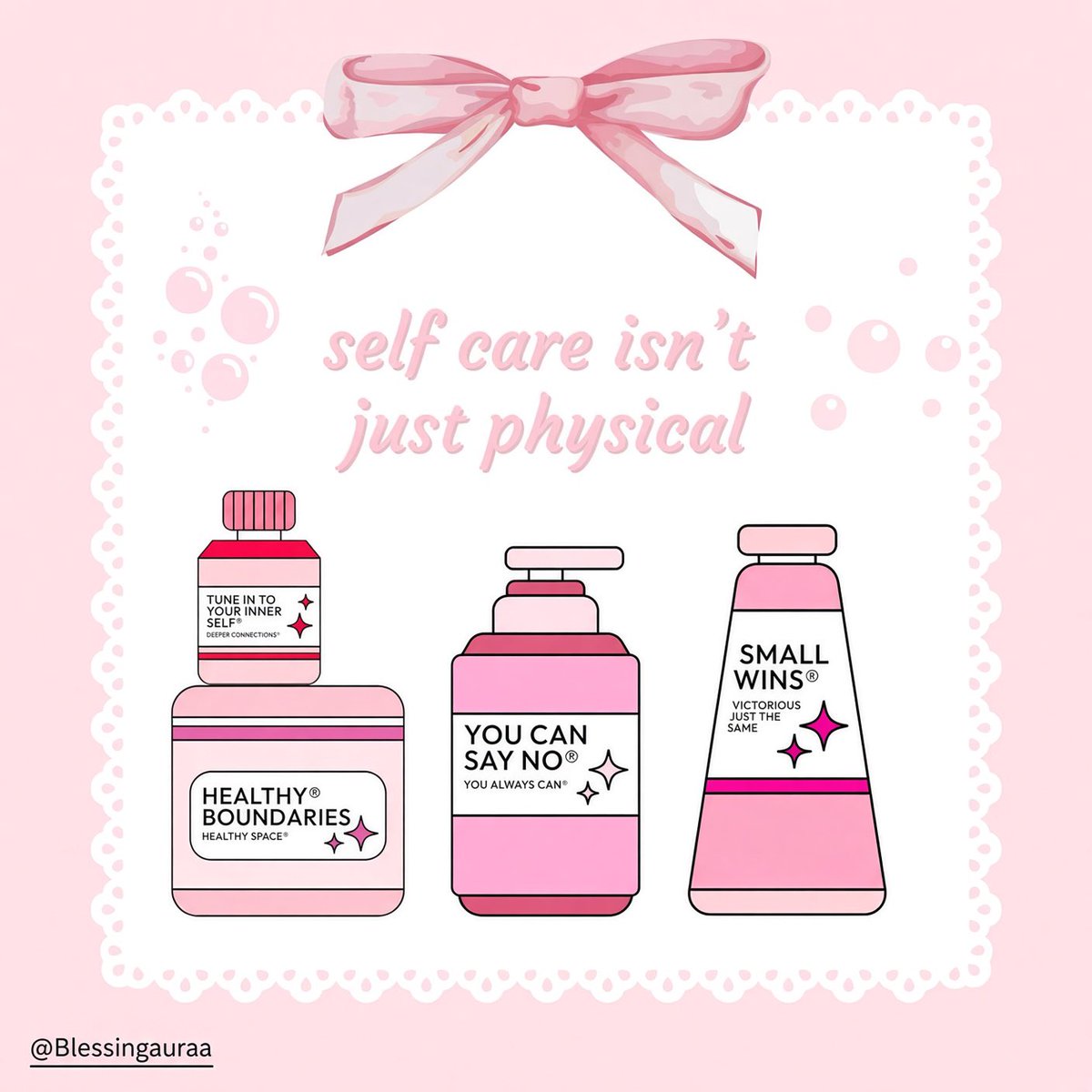 Blessingauraa's tweet photo. Self care isn’t just physical 👌 https://t.co/tji8h88Oe9