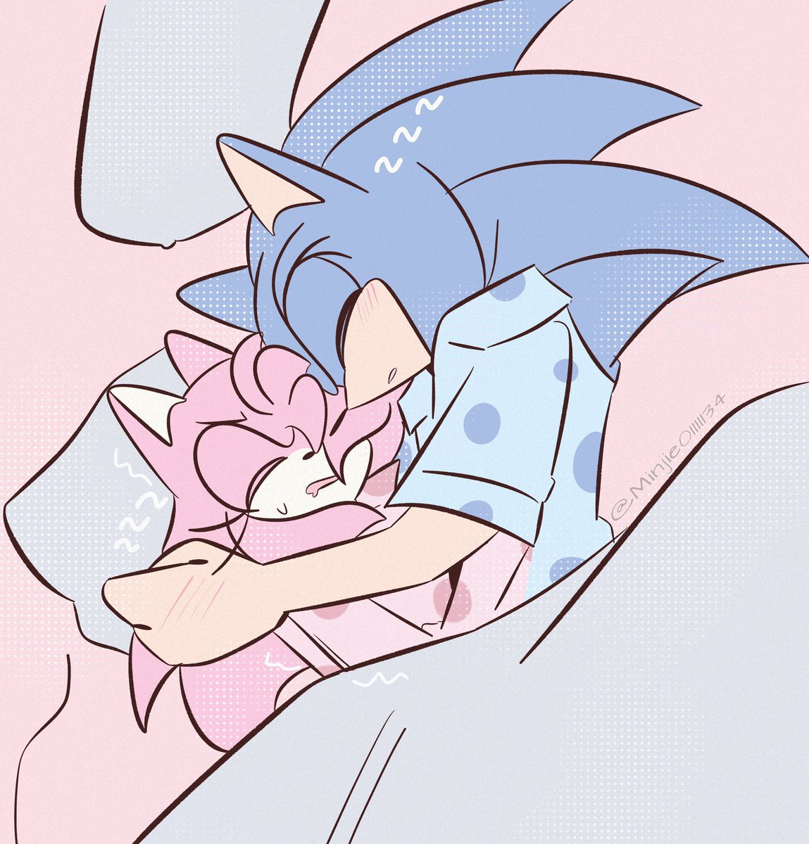Ikukur0's tweet photo. I draw Sonamy, guess who's the most clingy one here from all my drawing between this two ✌🏻❣️ https://t.co/iA30PeEVWY