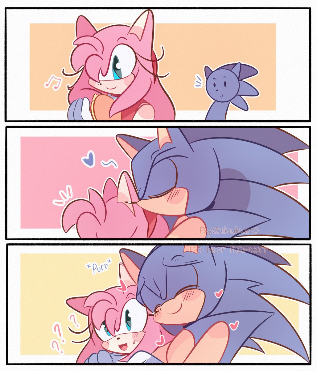 Ikukur0's tweet photo. I draw Sonamy, guess who's the most clingy one here from all my drawing between this two ✌🏻❣️ https://t.co/iA30PeEVWY