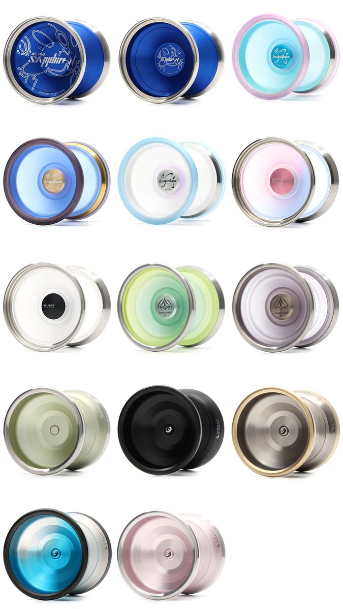 rewindyoyo's tweet photo. ジュライヨーヨーより入荷！

『アルファサファイア - W』
『インヴォカルナ』
『ゲイルウイング』
『ルナーダンストライ』
『デルタストリーム』

https://t.co/F5JfGMAa7Q https://t.co/Qwp8VZeDac