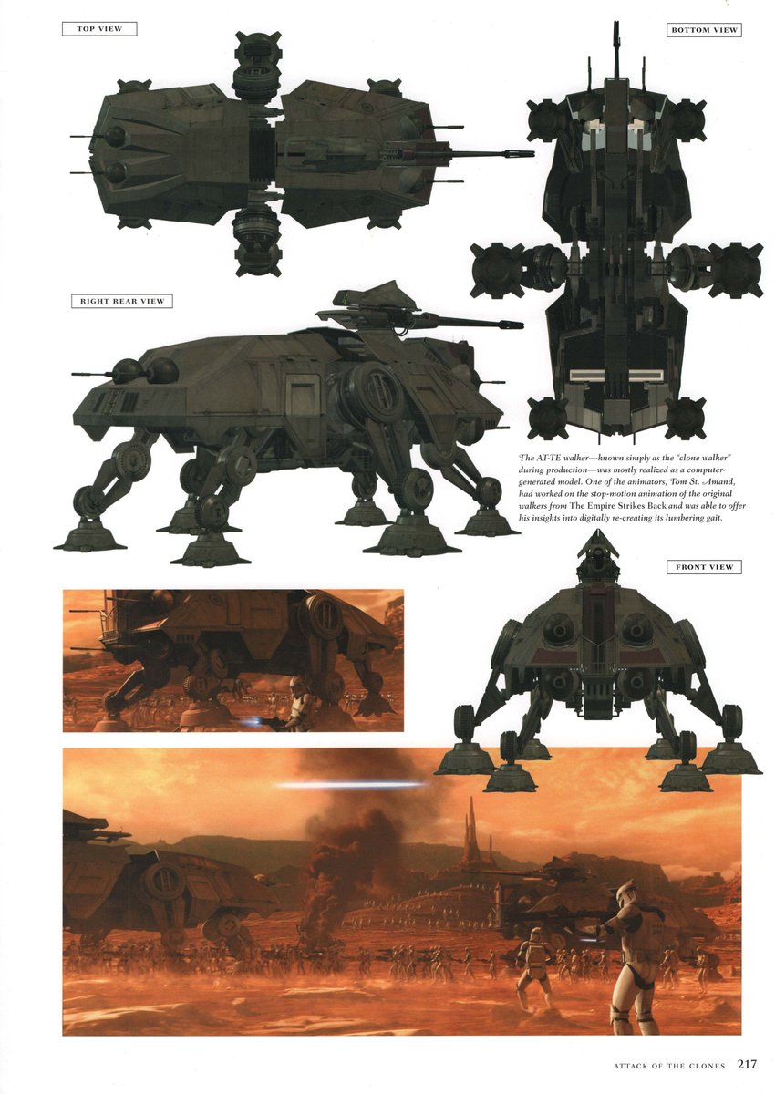 LBA_E_ROSS's tweet photo. AT-TE (All Terrain Tactical Enforcer)
Source: Star Wars Chronicles: The Prequels https://t.co/RxcRUSVqd7