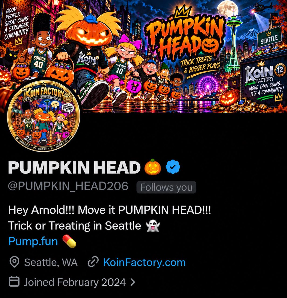 PUMPKIN_HEAD206's tweet photo. OFFICIALLY VERIFIED ☑️🎃

Another milestone for the community and another step forward! 

Good people. Great coins. Stronger community. 🤝

We’re just getting started. 🎃🔥
#PumpkinHead #KoinFactory #Verified #CryptoCommunity https://t.co/KdhqzL1qv7