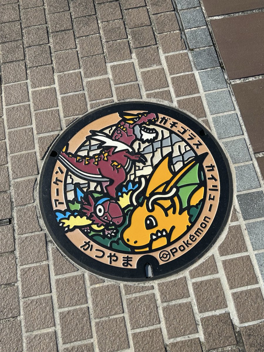 imuzoi's tweet photo. ポケモンのマンホール https://t.co/uiL9iwbH6B