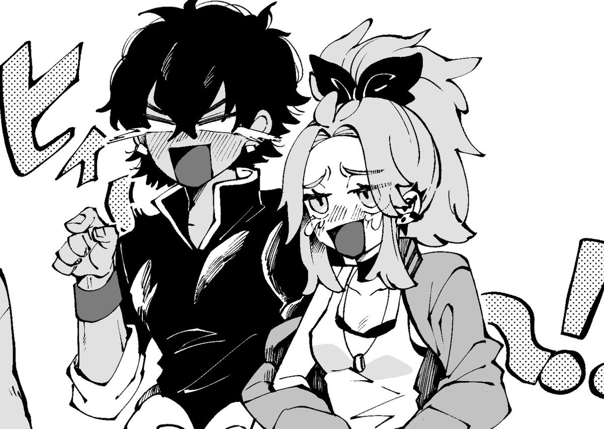 pen_kiyo's tweet photo. 🕶️に対してはクソガキムーブになる二人だったらイイナ…と思って描いたコマだったけど、割とお気に入り🤩 https://t.co/NlEUSoj62c