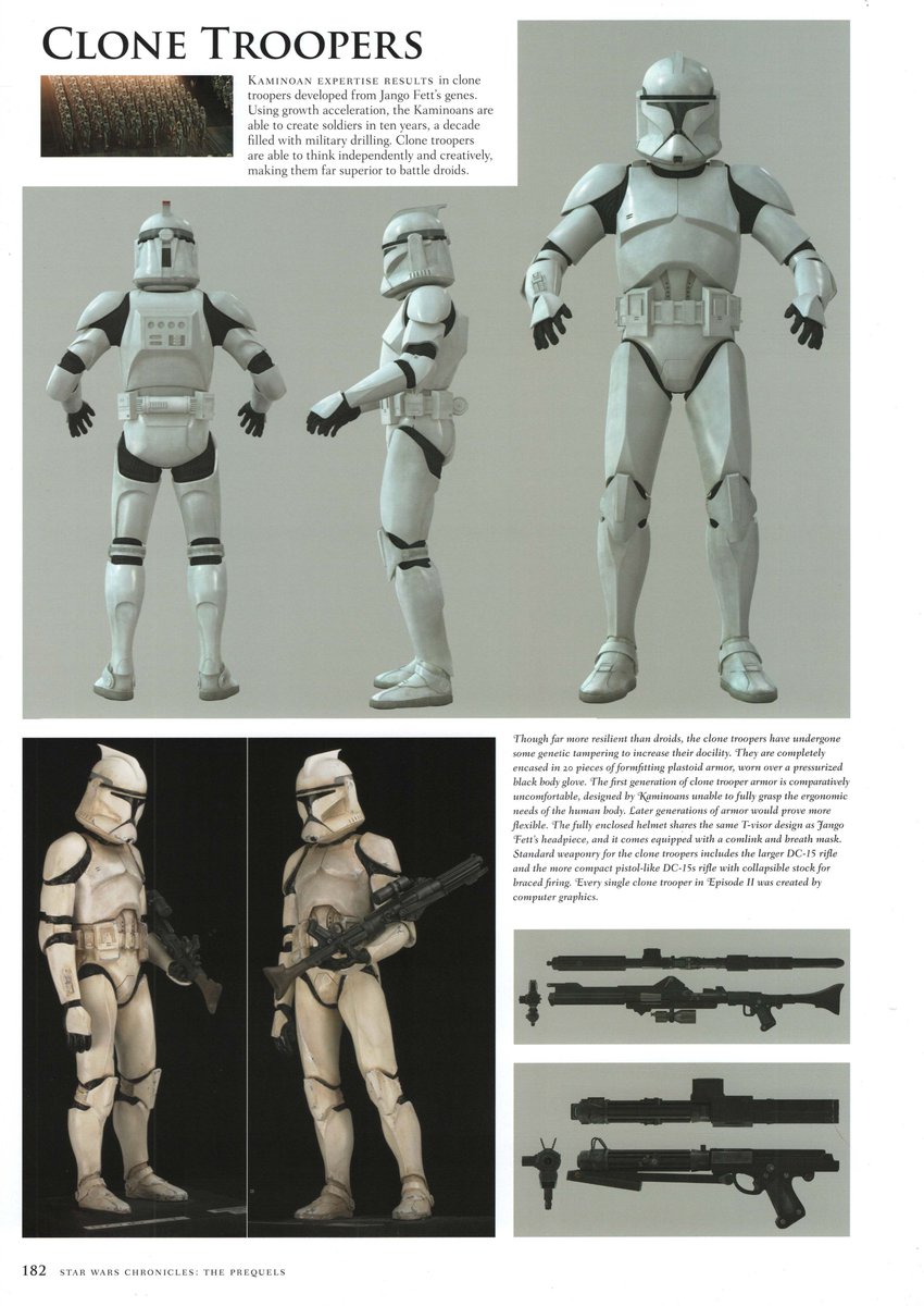 LBA_E_ROSS's tweet photo. Clone Troopers
Source: Star Wars Chronicles: The Prequels https://t.co/3PTkymd7vT