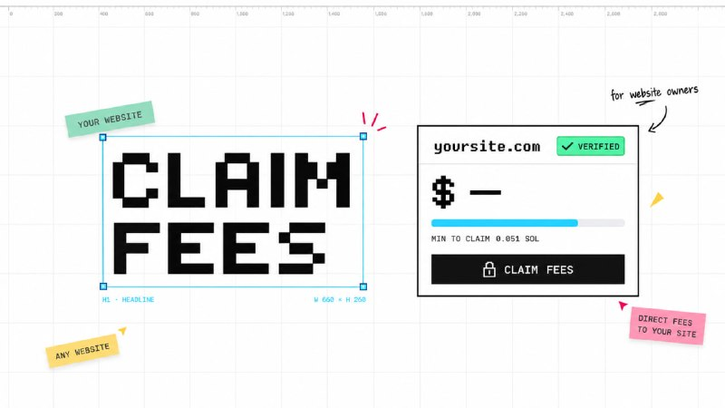 launchondot's tweet photo. Own a website? There might be fees waiting for you.

Claim fees on dot.

Enter your domain
Add one DNS TXT record — no nameserver changes
See every coin launched for your site and the fees it has earned, read live from Solana

Minimum to claim: 0.051 SOL.
Claiming goes live soon — balances keep accruing until then.

https://t.co/wgNCBrKxa3