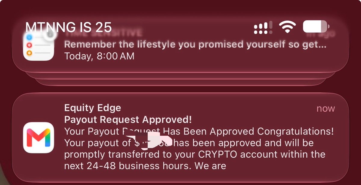 larru2kk's tweet photo. Before i forget, I’ve received my requested payout from @EquityEdgeUK although they accused me of using prohibited strategies which was later review and corrected their mistakes.

That’s what real OG in the industry do, thanks to all my followers https://t.co/hL0wVqSdWc