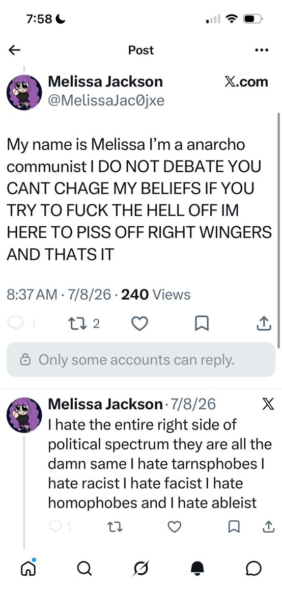 MisesWife's tweet photo. @MelissaJac0jxe @AliceBright_ Why won't you debate people, can't you defend your theory? https://t.co/S9u9Ogx6ql