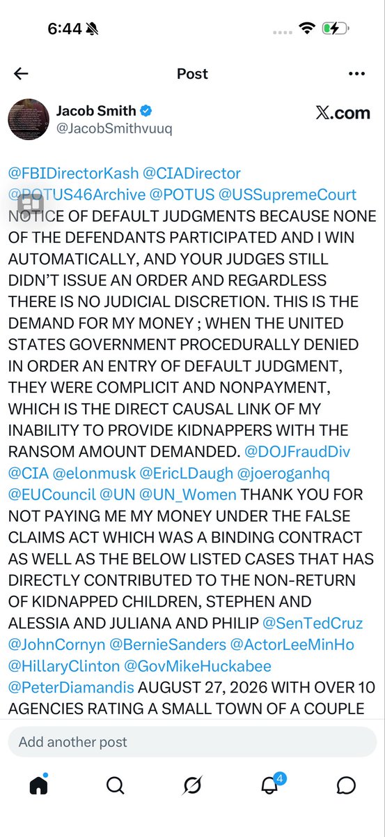 JacobSmithvuuq's tweet photo. usp=drivesdk

https://t.co/UXslEt04ip DEMAND FOR TRANSCRIPTS: are you going to lie because what did NSA and Zoom record? And you can’t take the fifth amendment because it’s public record freedom of information act

😂😂😂😂😂😂🧑‍🍼🧑‍🍼🧑‍🍼🧑‍🍼🧑‍🍼 check mate.  GIVE US THE BABIES and REVERSE THE PAGEANT ADOPTIONS FRAUDULENTLY PROCURED ADOPTIONS WITH FALSIFIED EVIDENCE AND UNCONSTITUTIONAL ACTS AND UN REDACT ALL OF THE DOCUMENTATION AND REVEAL THE DECEIT BECAUSE WE’RE GONNA FIND IT AND IF YOU DON’T WANT TO DISCLOSE IT, I’M SURE THERE’S SOMEBODY IN THE WORLD THAT CAN GET IT SO YOU MIGHT AS WELL COME CLEAN YOURSELF @FBIDirectorKash @FBI @CIA @CIADirector are you going down with this ship? (that’s a slave joke.) @PMOIndia @rashtrapatibhvn @BCBtigers @banglanews24com @banglatribune @PoliceNG @SenTedCruz @SenTedCruz
