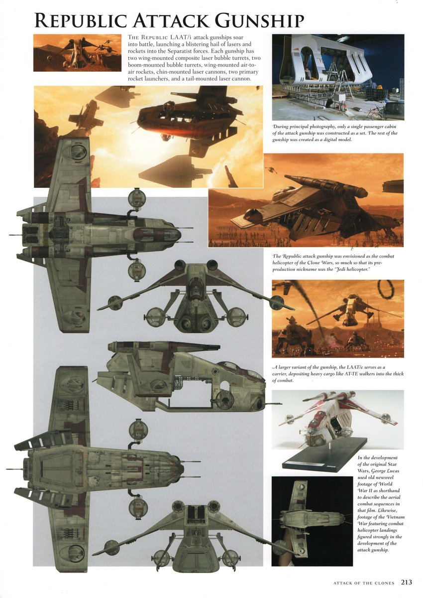 LBA_E_ROSS's tweet photo. Republic Attack Gunship
Source: Star Wars Chronicles: The Prequels https://t.co/2Fz5ts5hHn