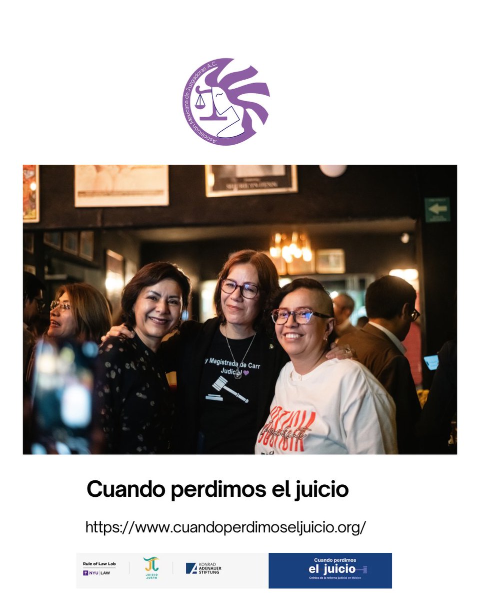 amjuzgadoras's tweet photo. 🎬 «Cuando perdimos el juicio» llegó a México. Y nuestra historia sigue escribiéndose.

Hace una semana acompañamos el estreno de un documental que pone rostro y voz a uno de los momentos más difíciles de la judicatura mexicana: la interrupción de carreras judiciales, las movilizaciones y la lucha por preservar la independencia de quienes imparten justicia. ￼

Para AMJAC, esta historia también es nuestra. Es la memoria de las mujeres que dedicamos décadas a la justicia, que salimos a las calles y que seguimos haciendo escuchar nuestras voces.

Compartimos algunos momentos del estreno, un encuentro que nos recuerda por qué es importante documentar lo que vivimos y preservar nuestra memoria judicial.

Nos quitaron el cargo, no la voz. Nuestra historia no termina aquí.

Conoce el proyecto: 
https://t.co/u1CxzRQBGy

#AMJAC #CuandoPerdimosElJuicio #MemoriaJudicial