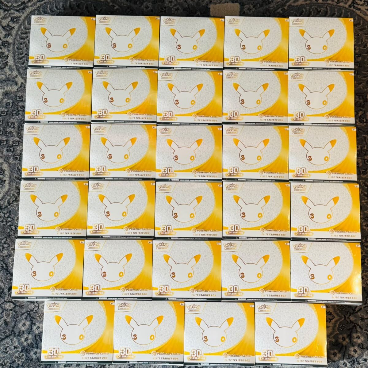 ValvedJae's tweet photo. Pokemon Center 30th Celebration ETBs just landed🚀🔥
Available now  🚀
$80 each https://t.co/JYeRtboSI3
