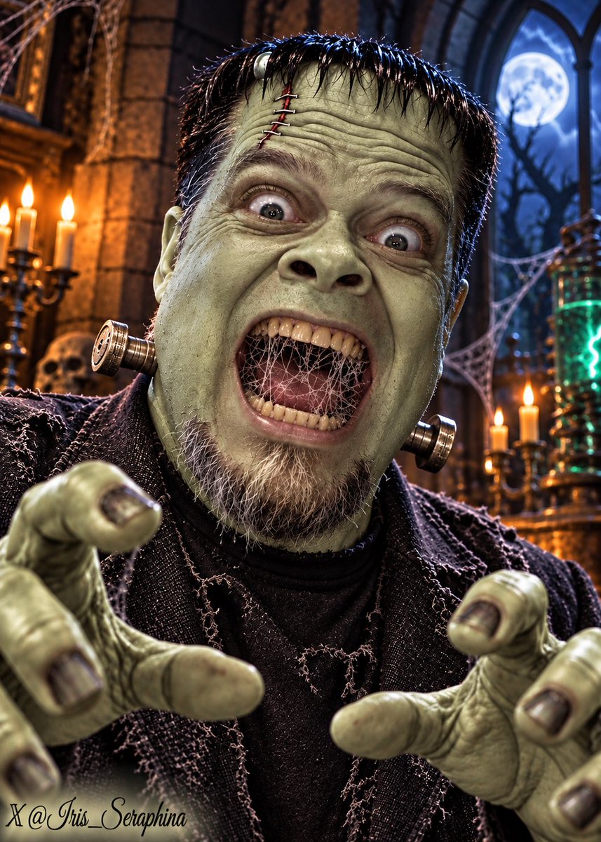 iris_seraphina's tweet photo. 🧟♂️ Herman’s been upgraded… and apparently nobody dusted the cobwebs. 🕸️😂
Bolts tightened. ⚡
Monster mode activated. 🧪
Dental floss? Straight from the crypt. 💀🕸️
Just another night at 1313 Mockingbird Lane. 🏚️🌕⚡
#TheMunsters #HermanMunster #MonsterMode #SpookySeason #AIArt