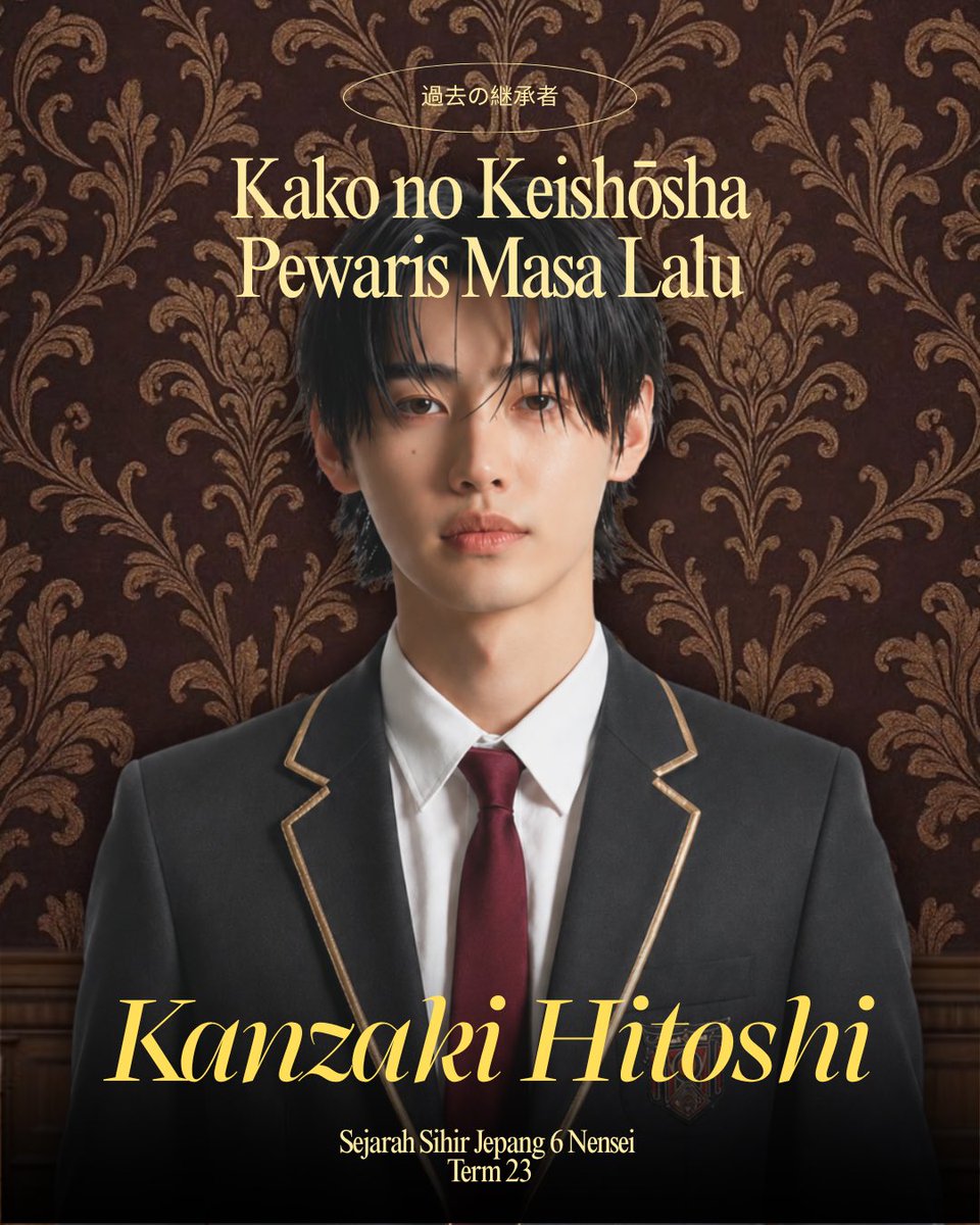 patchoulei's tweet photo. ㅤ
過去の継承者 [KAKO NO KEISHŌSHA]
6 NENSEI - TERM 23 A.R.
 
Dari lembaran yang menyimpan kenangan, warisan masa lalu kembali menemukan penjaganya. Selamat kepada para Pewaris Masa Lalu.
ㅤ https://t.co/dS3wvuD8Ki
