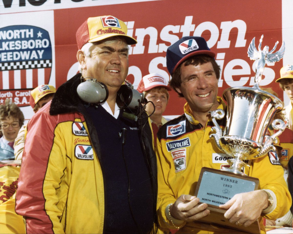 NASCARClassics's tweet photo. Most NASCAR Cup Series wins between 1975 and 1990.

Darrell Waltrip 79
Cale Yarborough 55
Dale Earnhardt 48
Bobby Allison 41
@therichardpetty 36 https://t.co/BnrKhyQoSy