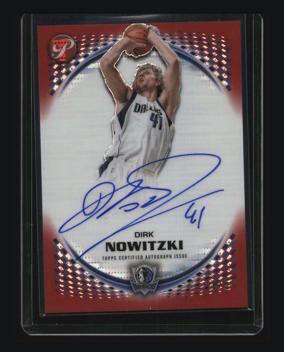 MotoPaladin's tweet photo. @CardPurchaser I bought 2 packs of @Topps Pristine on @Collect and I think I did well!!! #TheAdmiral /25 #Dirk /5 #MFFL https://t.co/jO67v8Kl9D