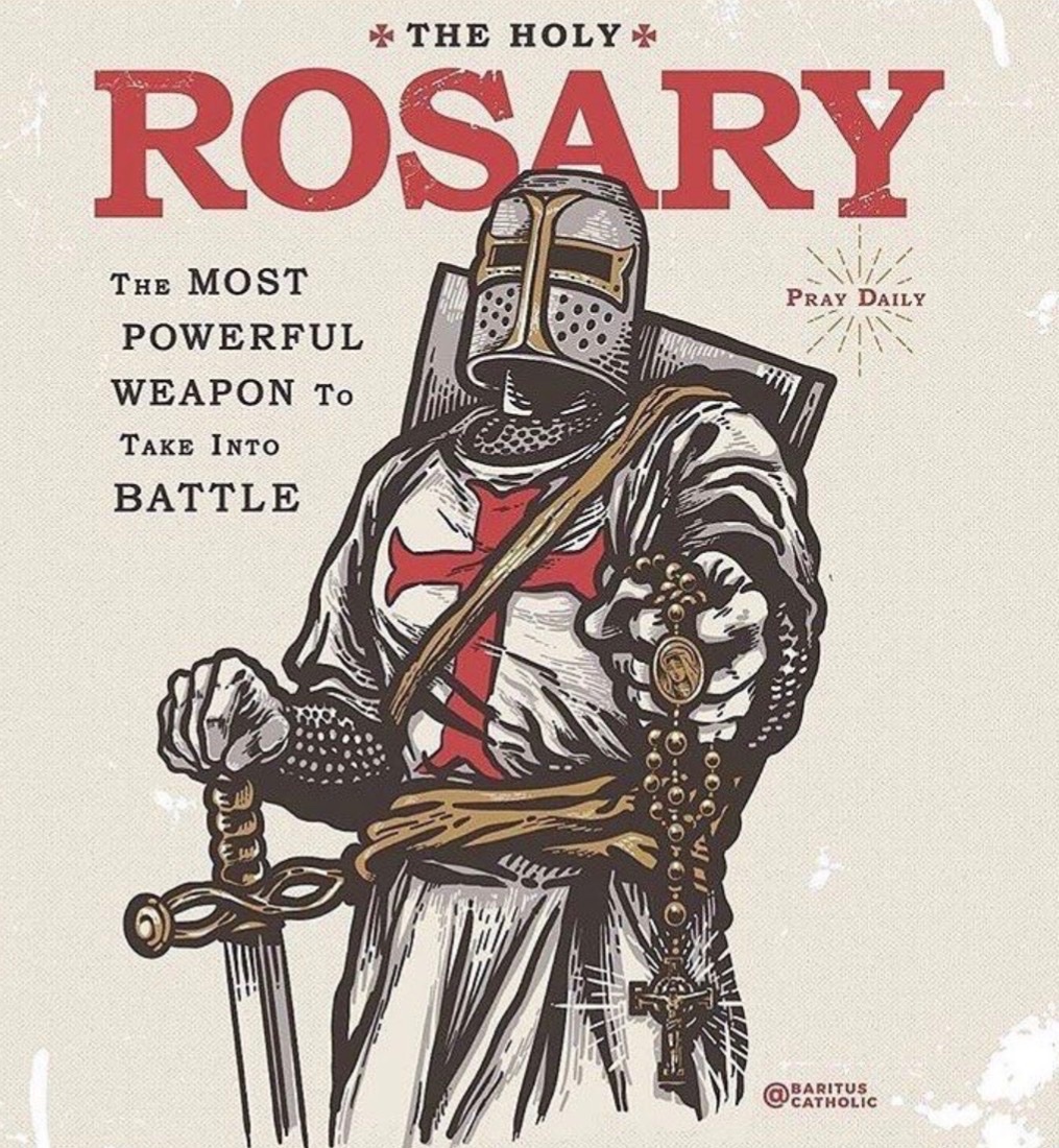 prayandfast2's tweet photo. "The Holy Rosary is the best artillery against demons and their followers."

- St. Dominic https://t.co/8VqxKDRwc7