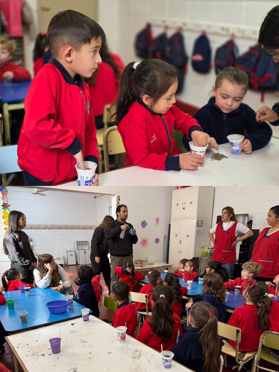 Josefermanelli's tweet photo. Así vivimos una hermosa jornada de Educación Ambiental junto a los peques del Jardín Escuela Parroquial Cristo Redentor. Aprendimos la importancia de producir y consumir vegetales de estación y elaboramos mini huertas que serán cuidadas por cada familia 🍃 https://t.co/u0ec0oQn0X
