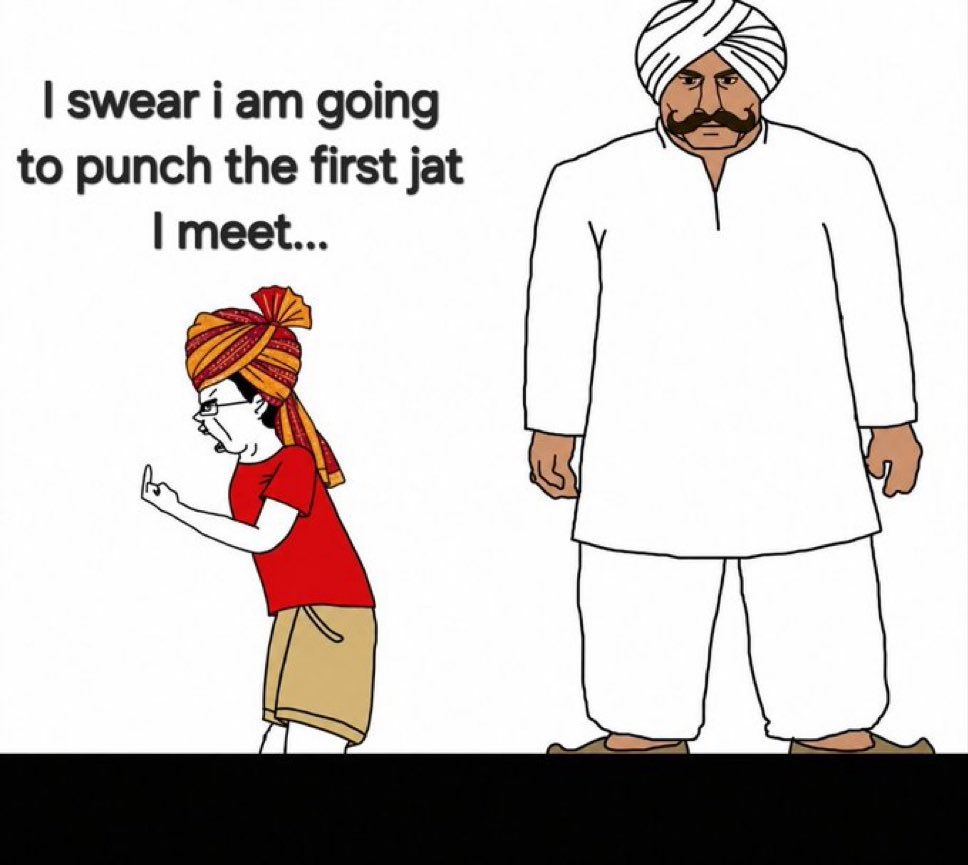 jindalitt's tweet photo. Sanghi vs Jatt https://t.co/q8G1hPpn45