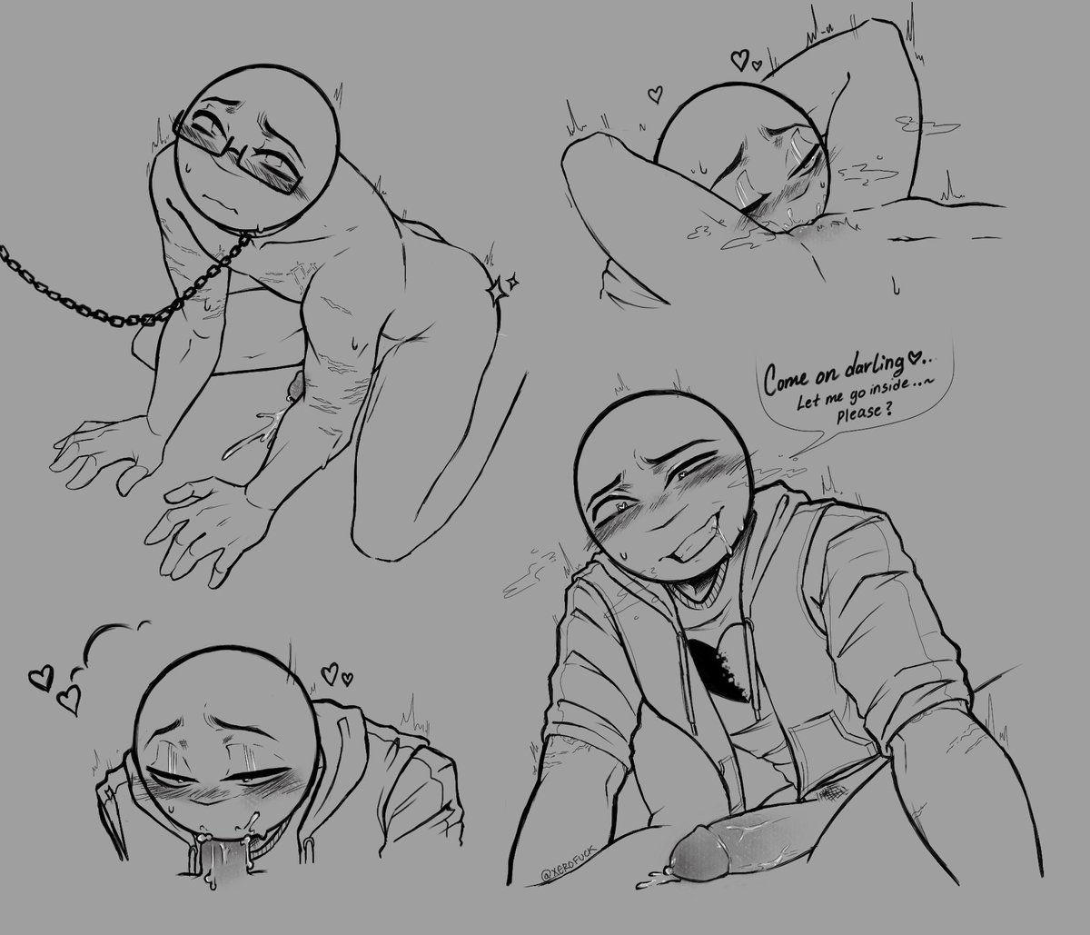 XEROFUCK's tweet photo. Hungry hungry boy 😔

Finally had the balls to draw bald Peter 
#yourboyfriendgame #YBG #NSFW #YourBoyfriendPeter https://t.co/4hmLmePMJX