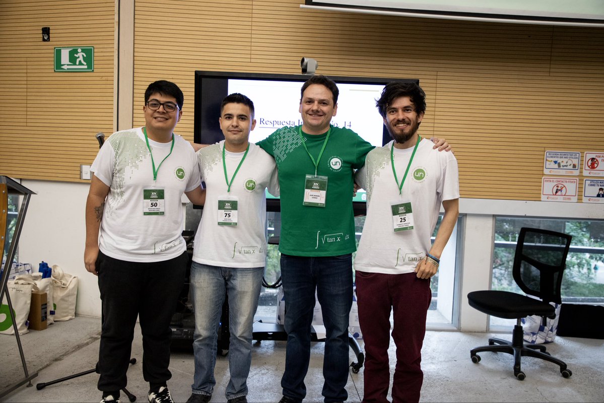 MedellinUNAL's tweet photo. Luego de superar a 114 participantes y después de catorce rondas de integrales, Humberto Sebastián Córdoba Torres, estudiante de cuarto semestre de Ingeniería Eléctrica, se proclamó campeón del XIV Concurso de Integrales de la Facultad de Ciencias de la #UNALMedellín 🧵👇🏽 https://t.co/gTb1bdewsn