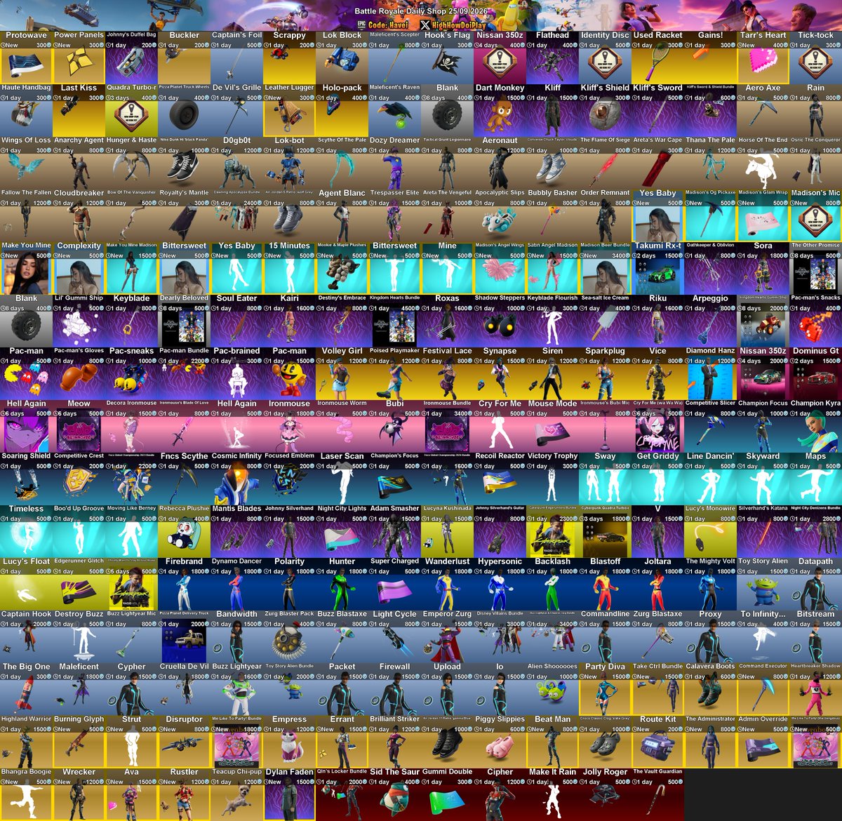 stw_leaks's tweet photo. Tienda de Battle Royale 24/09/26 y Alertas de Salvar el Mundo - Battle Royale Store 24/09/26 and Save The World Alerts 

CODE: LoCoX-1987 

#Fortnite 
#BattleRoyale 
#SaveTheWorld https://t.co/UYe7f1NUE3