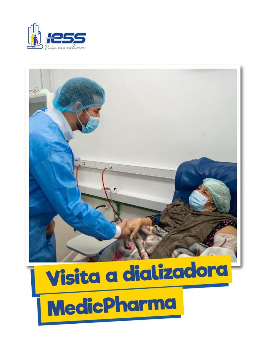 IESSec's tweet photo. Trabajamos #EnTerritorio para escuchar y actuar con firmeza.

El presidente del #IESS, @BernardoCordovz, visitó la dializadora MedicPharma, en Guayaquil, para constatar las condiciones del servicio.

Este establecimiento de salud cuenta con:
🩺 22 máquinas de hemodiálisis y atiende a 78 de nuestros pacientes.

Los prestadores externos son parte fundamental para la construcción de un sistema de salud eficiente por lo que, mantener los pagos mensuales y avanzar en la reducción de la deuda heredada, significa garantizar la continuidad de tratamientos que salvan vidas.

Nuestro compromiso es claro: fortalecer la atención, ordenar las cuentas y responder con hechos, no con excusas. 

#ParaEsoEstamos