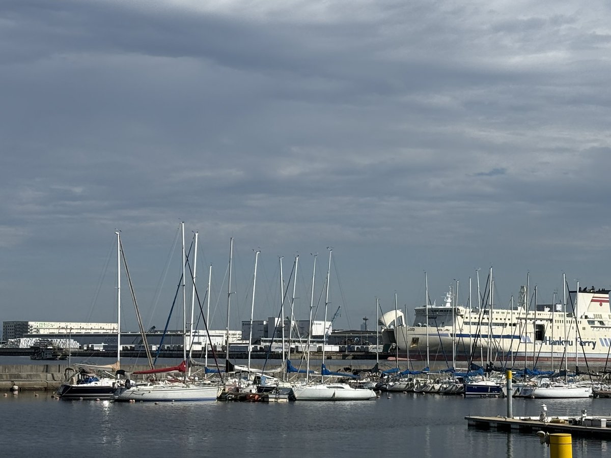 oceanmarine00's tweet photo. おはようございます！
本日の泉大津市は少し雲が見えますが、全体的に青空が広がっています。
風もなく少し暑い天気です。
今日も気をつけてすごしてください！！
＃イマソラ　＃泉大津市
＃企業公式が地元の天気を言い合う
 #中秋の名月
 #プリンの日
 #月見酒の日 https://t.co/efDmaBychX
