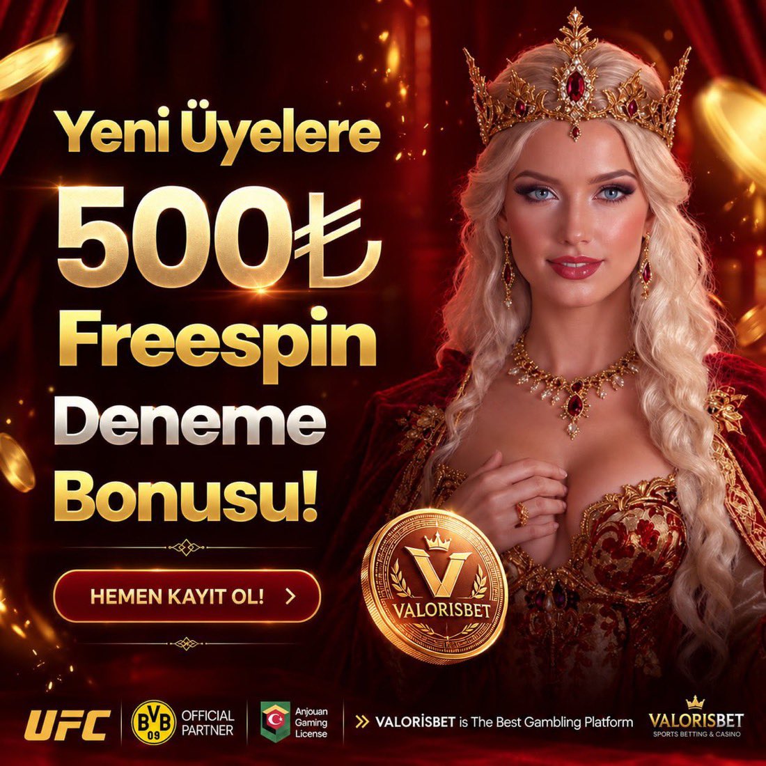 Valorisbeti's tweet photo. Valorisbet | Güvenli altyapı, hızlı işlem, kaliteli hizmet. 🔥

500₺ DENEME BONUSU KOD : valorislot

#Valorisbet #Nesine #Bilyoner #Oley #Iddaa #Casino #Bahis #denemebonusu #giriş #şikayet https://t.co/QC3YCPGU57