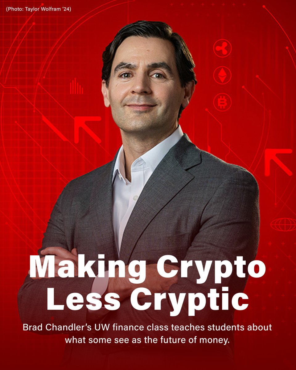 UWBusiness's tweet photo. Crypto triggers strong opinions, but understanding the technology requires objective analysis.

WSB’s finance instructor Brad Chandler is tackling that knowledge gap head-on.

Read the full story, featured in the Fall 2026 edition of On Wisconsin magazine: https://t.co/hqNYC5rApp https://t.co/MrzbCXhvrX