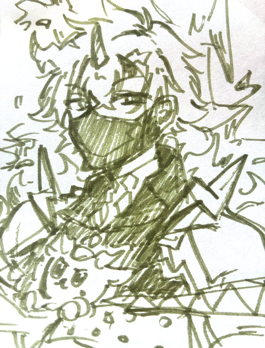 4o9_b's tweet photo. 一発描きでらくがきしたもの https://t.co/phw96Hs9Jx
