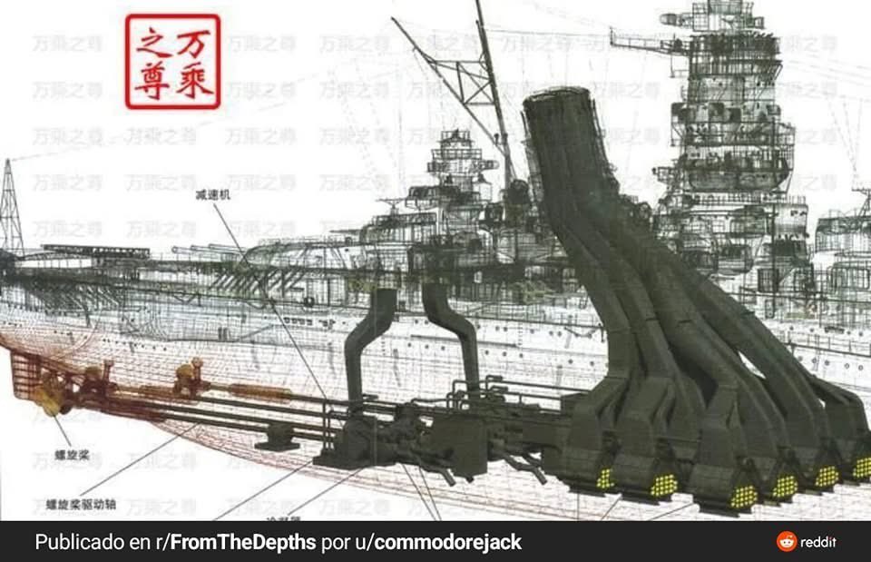 SgmNaval's tweet photo. Unidad de potencia del acorazado Yamato. https://t.co/e5S9odbHRs