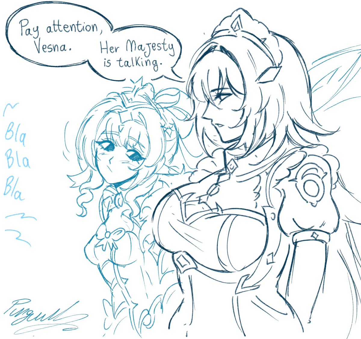 pinguinkz's tweet photo. I think I’m in love with Danica 
#danica #vesna #genshin #doodle #vesnica https://t.co/KUCY3mdWcb