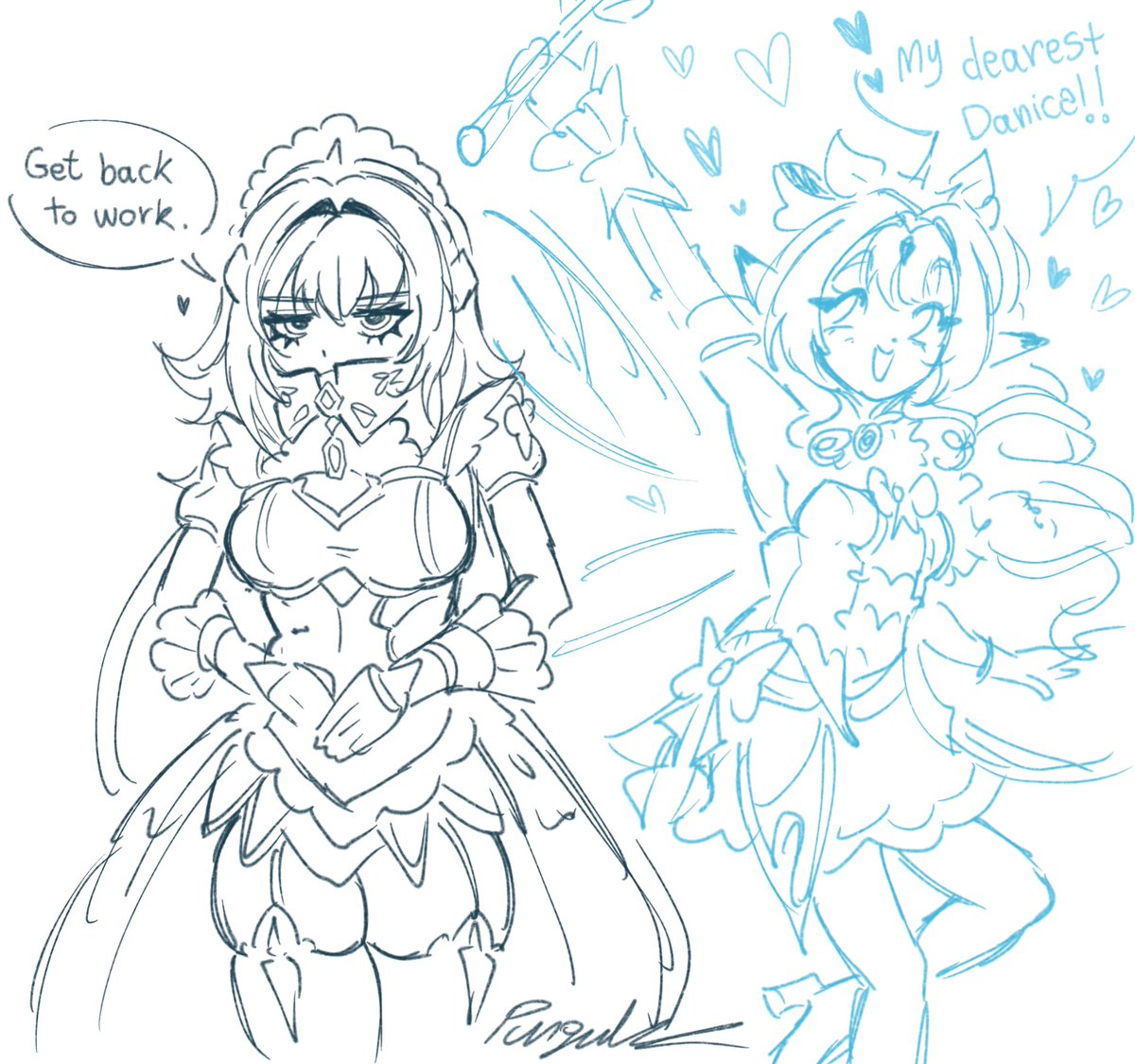 pinguinkz's tweet photo. I think I’m in love with Danica 
#danica #vesna #genshin #doodle #vesnica https://t.co/KUCY3mdWcb