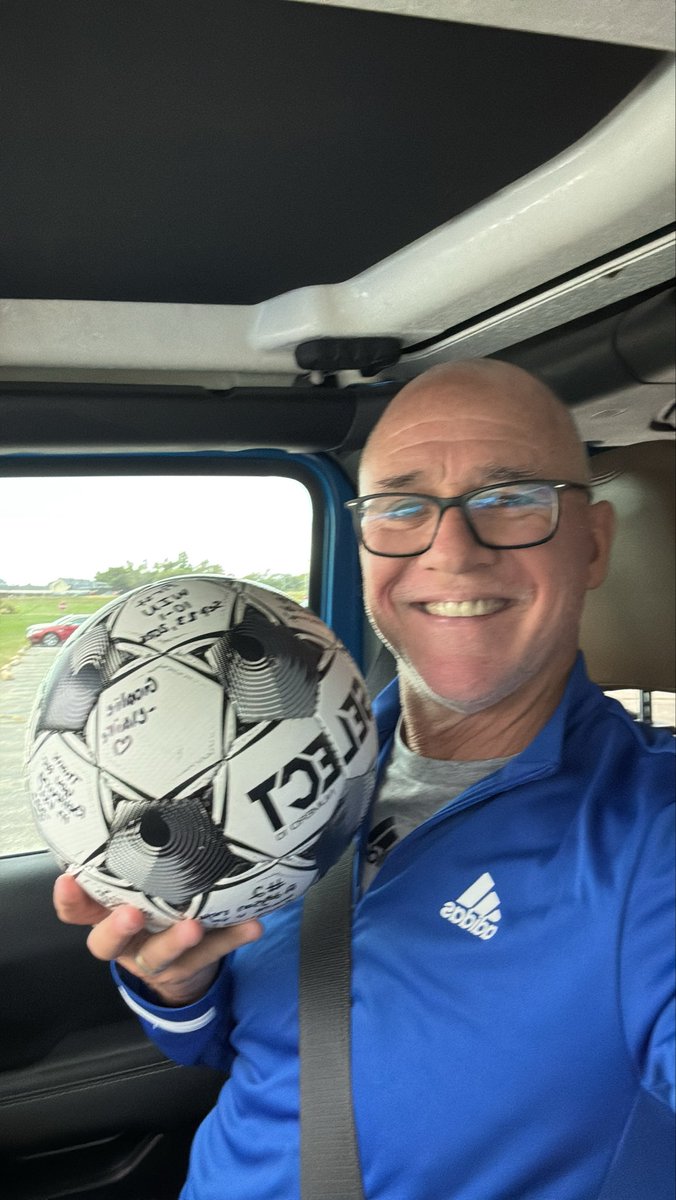 eccwsoccer's tweet photo. My amazing ECC Women’s Soccer Team gave me a signed ball commemorating my first collegiate win as a coach. Building a program basically from scratch is tough. However this awesome group of young women make it all worth while. I wouldn’t want to coach any other team. https://t.co/mzAfKZw2eb