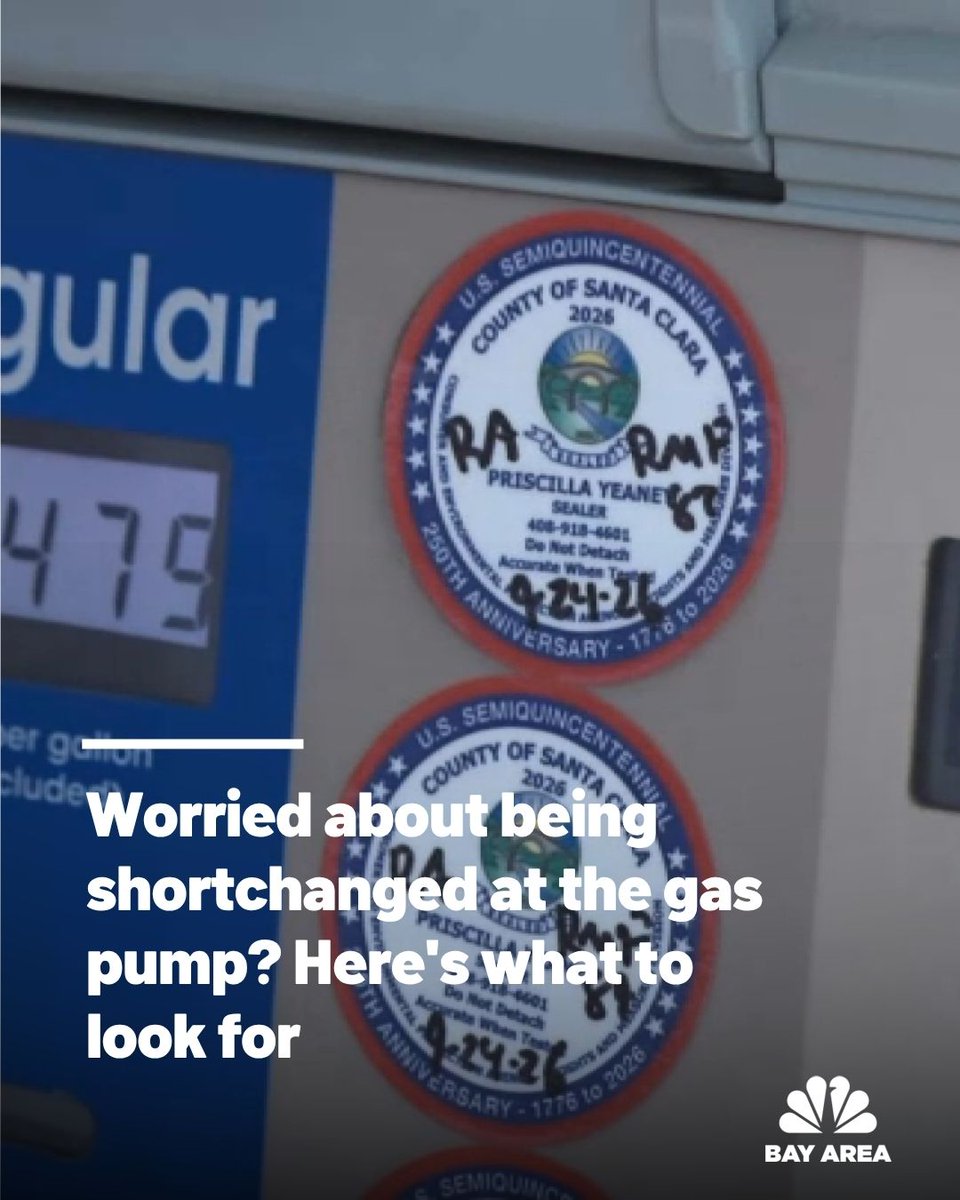 nbcbayarea's tweet photo. Have you ever wondered if a gas pump is actually delivering what you're paying for? Damian Trujillo rode along with the inspectors who make sure gas pumps across the South Bay are accurate. https://t.co/L31gG0Gc9i https://t.co/P3UwG9RVLT