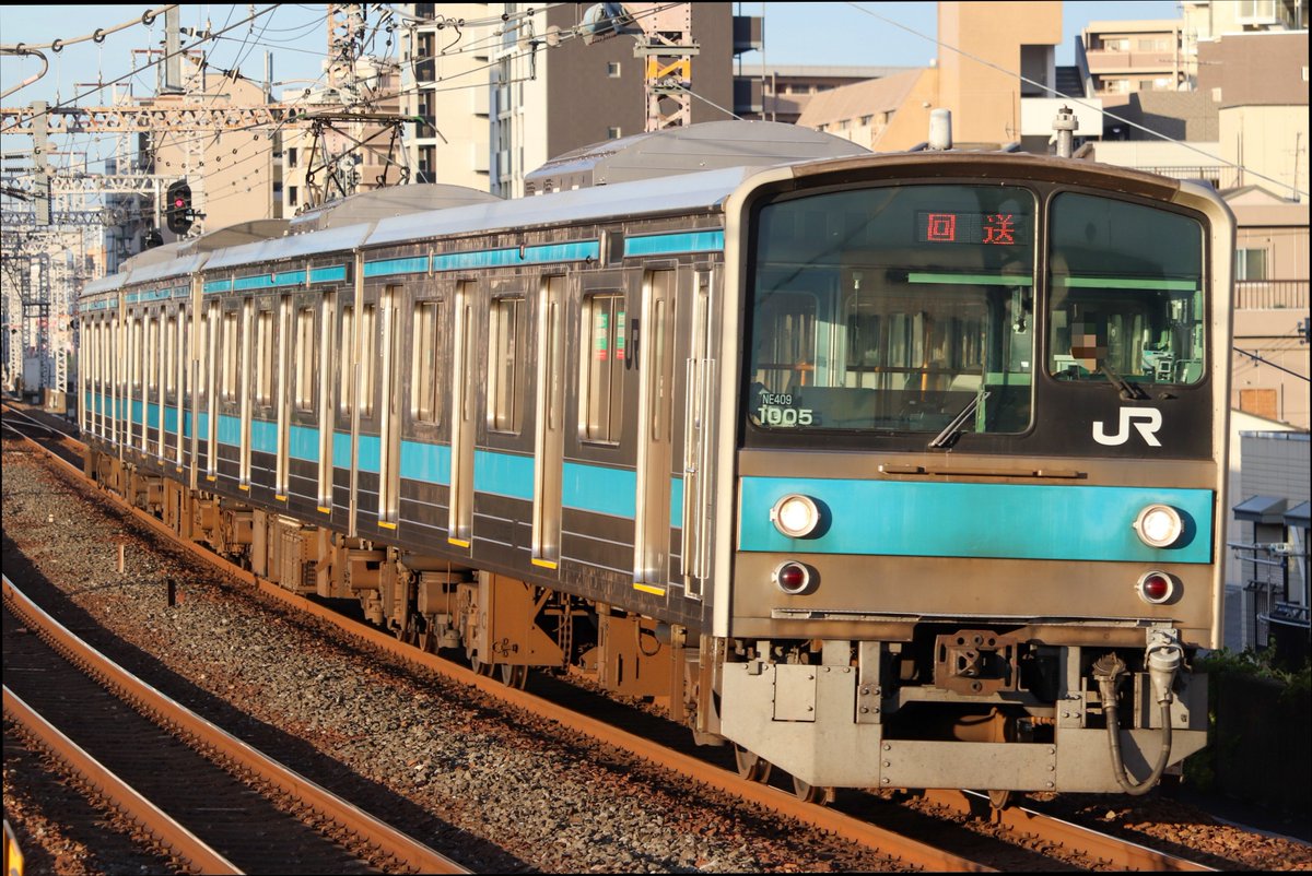 KinkiTrain's tweet photo. 2026.9.25
205系奈良車車輪添削回送
野田駅にて
環状線を走ってる205系を撮影できて良かったです！ https://t.co/NDa6a1Rm1l