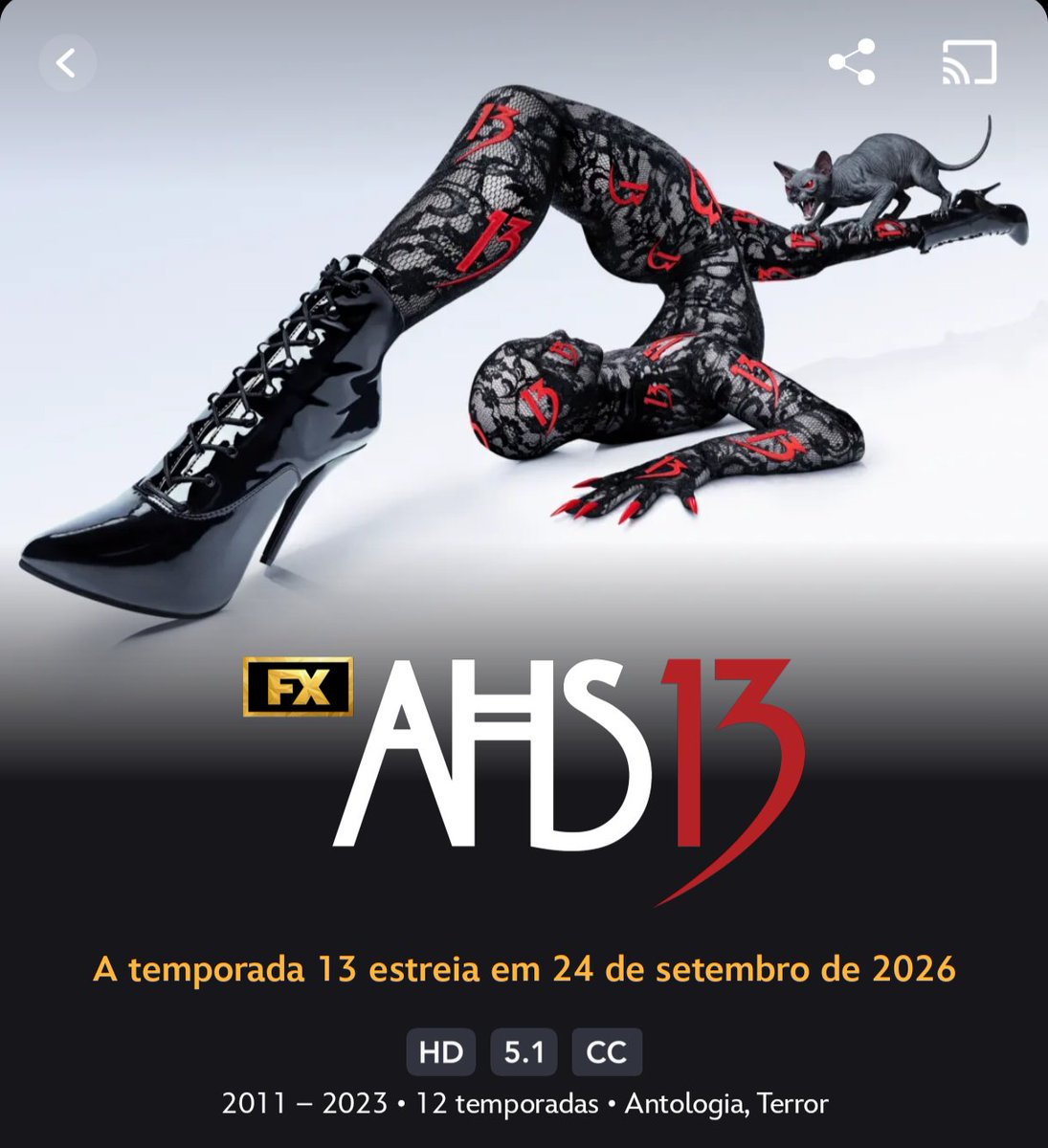 ahsfxoficial's tweet photo. O @DisneyPlusBR está de roupa nova para receber #AHS13! https://t.co/kZNdLXGcNj