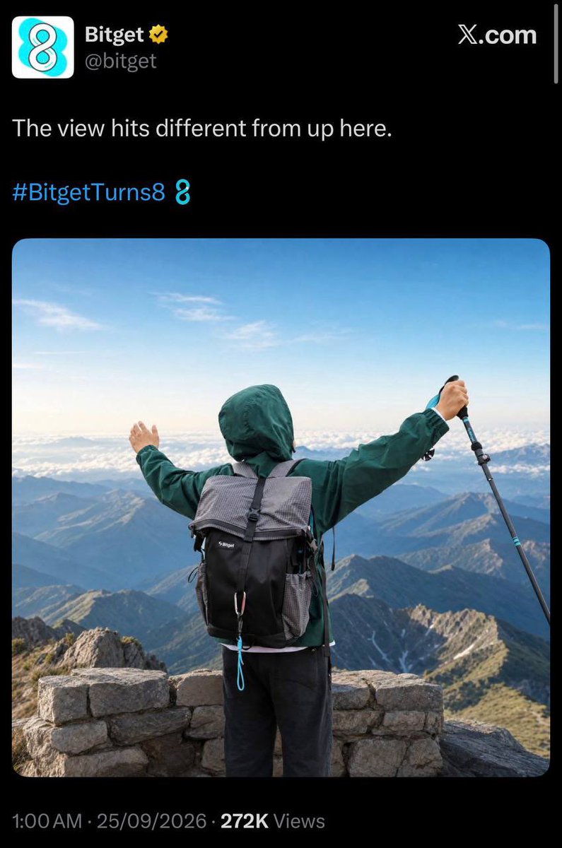 TheDaoSpace's tweet photo. Bitget turns 8 🎂
Intern posted a mountain photo. The hacker posted a $351.6 million receipt😂
#Bitget #Bitgethack