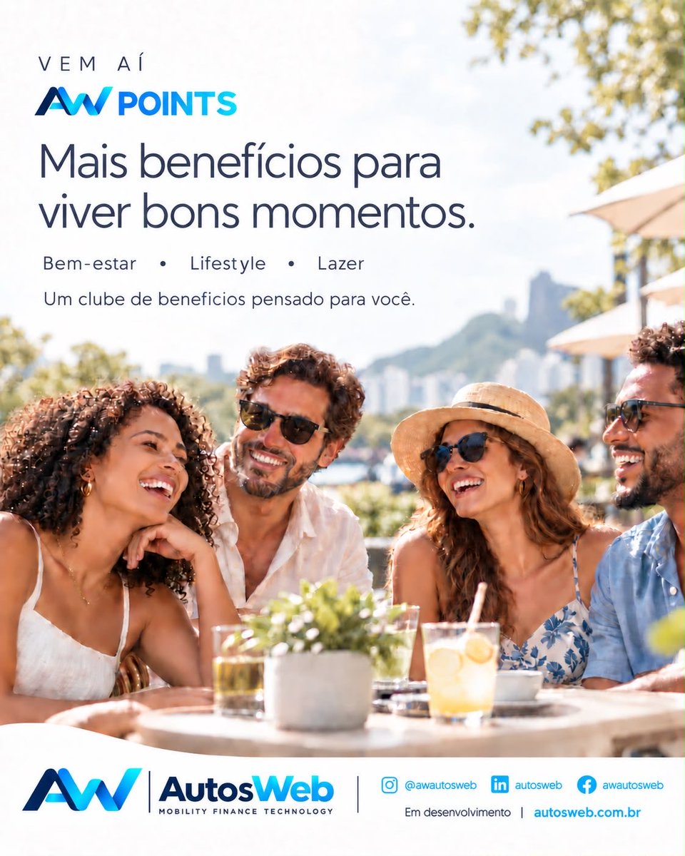 Awautosweb's tweet photo. Vem aí o AW POINTS. Sua jornada merece benefícios. 💙

Cuidar do seu veículo pode trazer mais vantagens para o seu dia a dia.

Estamos criando o AW POINTS, o programa de pontos e benefícios da AW AutosWeb. 

#AWAutosWeb #AWPoints #AWPay #AWGo #ClubeDeBenefícios #Mobilidade https://t.co/7QsthIWLI5