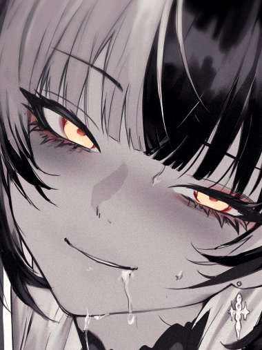 SkylinesSunset's tweet photo. I just had an epiphany

-Piercing bright eyes
-Small pupils optionally with concentric circles
-Dark eyeliner/eyeshadow 

Is just a cheat code to making any design attractive and hot https://t.co/tzGEfwqsVz