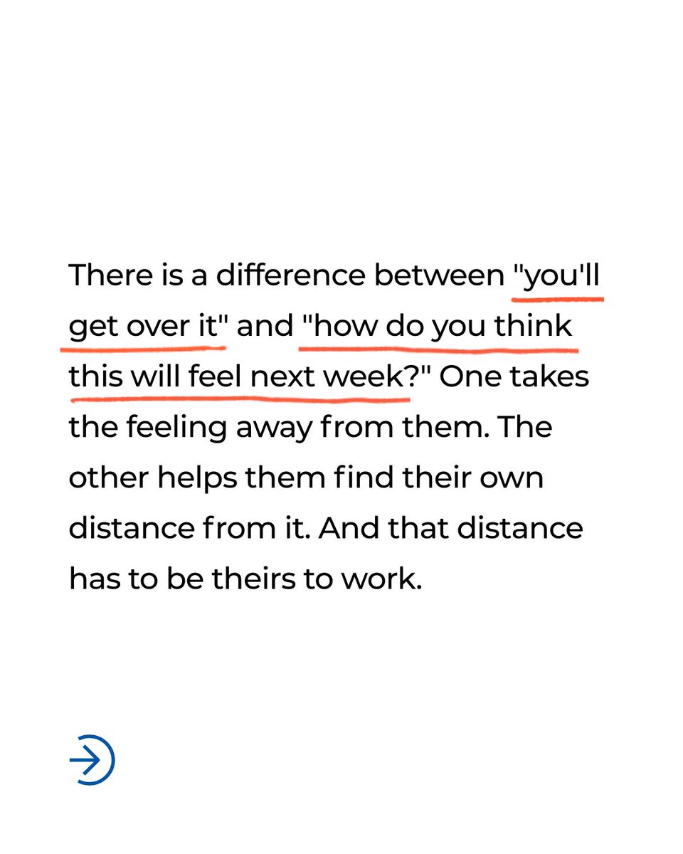 YaleEmotion's tweet photo. “You’ll get over it” can sound like reassurance to an adult and dismissal to a student.
Temporal distancing can help, but it works differently when students generate that perspective themselves instead of having it imposed on them.
Sometimes the difference is a question, not an answer.
@drmarcbrackett and Ethan Kross on Dealing With Feelings. From the vault.
🔗 https://t.co/gJHESauFJ4
#dealingwithfeeling #temporaldistancing