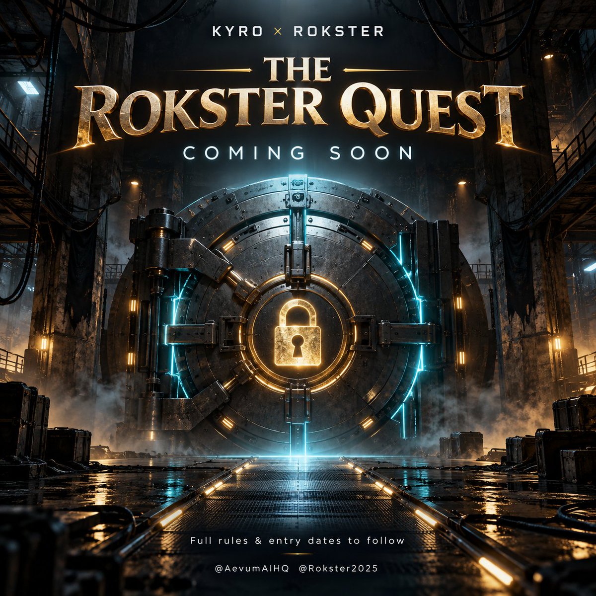 AevumAIHQ's tweet photo. 🔐 THE ROKSTER QUEST IS COMING.

Been watching KYRO? Your next mission is almost here.

We’re preparing a quest where qualifying KYRO purchases earn a share of a ROKSTER reward pool—distributed after ROKSTER launches on Pump. 👀🔥

Full rules, reward allocation, and entry dates drop next. Purchases aren’t counted until the official start.

Who’s joining the quest? Drop a 🔐 below.

@AevumAIHQ @Rokster2025