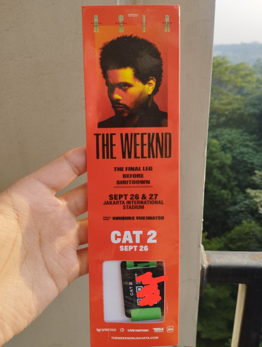 Hironow5's tweet photo. super underprice❗super last no nego
wts jual cepat tiket the weeknd cat 2 day 1 (1,7 juta) 1 tix
• udah bentuk gelang
• full cod payment, no DP 
• bisa cod stasiun Jabodetabek 

T. wts wtb wtt jakarta jis cat 1 2 3 festival a b https://t.co/OZKvPQGyPc